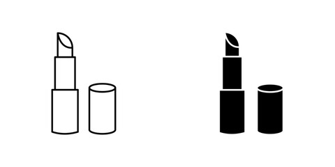 Lipstick icon vector illustration for web, ui designs