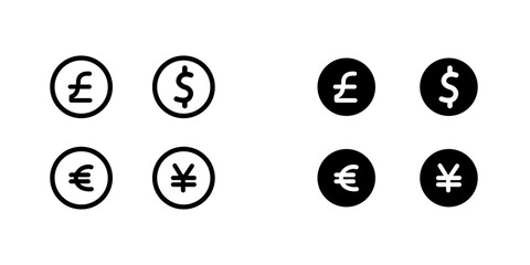 Money icon vector illustration for web, ui designs