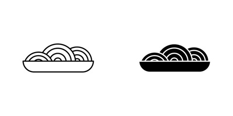 Pasta icon vector illustration for web, ui designs