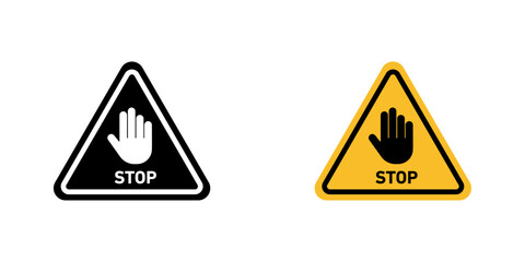 Stop security signs vector illustration for web, ui designs