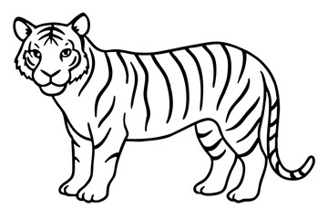 Minimalist Tiger Vector