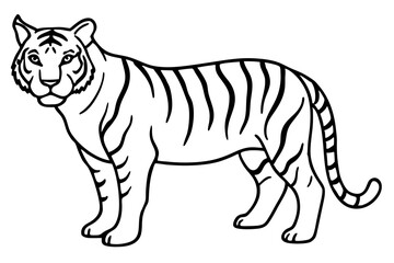 Minimalist Tiger Vector