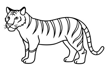 Minimalist Tiger Vector
