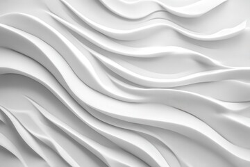 Fototapeta premium Abstract design of flowing white lines in a ripple pattern.