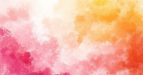 abstract background featuring a soft, blended texture similar to watercolor or clouds. The color palette should include pastel shades of Ash, grey, dark pink, sky blue, yellow and white, with smooth 