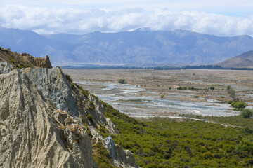 View at Clay Cliffs in New Zealand
