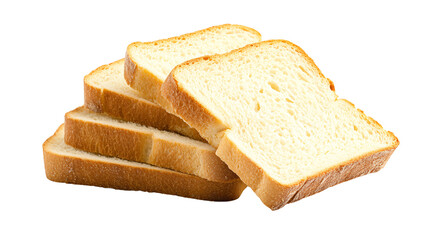 Sliced Bread on Transparent Background for Culinary Design Projects