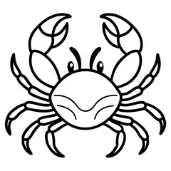 Modern Crab Illustration