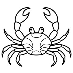 Modern Crab Illustration