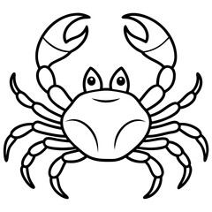 Modern Crab Illustration