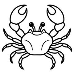 Modern Crab Illustration