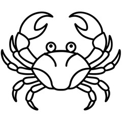 Modern Crab Illustration