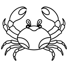 Modern Crab Illustration