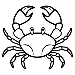 Modern Crab Illustration
