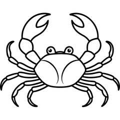 Modern Crab Illustration