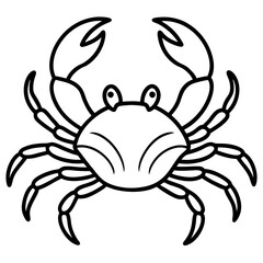 Modern Crab Illustration