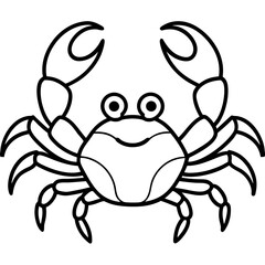 Modern Crab Illustration