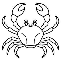 Modern Crab Illustration
