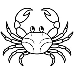 Modern Crab Illustration