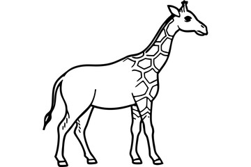 Modern Giraffe Illustration