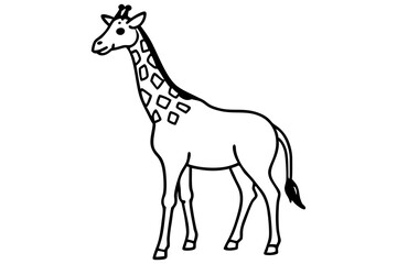 Modern Giraffe Illustration