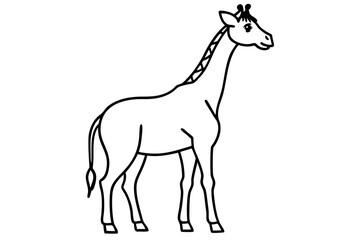 Modern Giraffe Illustration