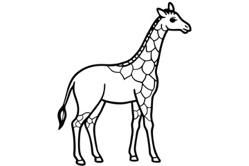 Modern Giraffe Illustration