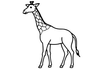Modern Giraffe Illustration