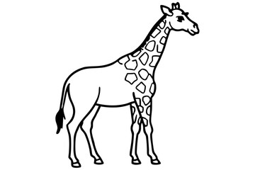 Modern Giraffe Illustration