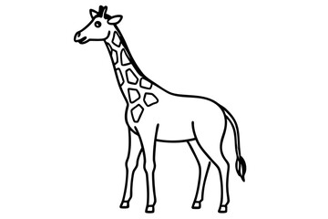 Modern Giraffe Illustration