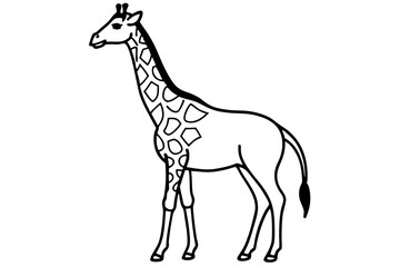 Modern Giraffe Illustration