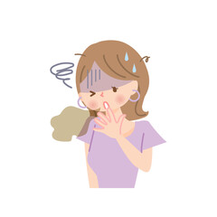 口臭が気になる女性