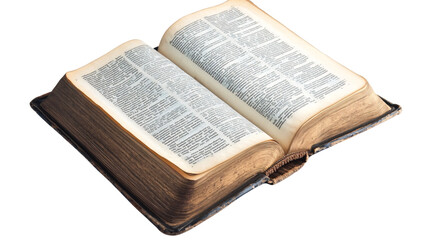 Obraz premium Professional Open Book Isolated on Transparent Background for Design Projects