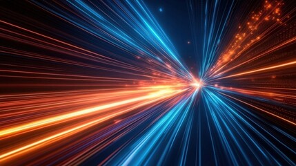 Abstract Speed Lines in Digital Tunnel