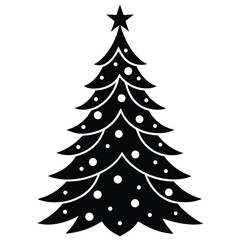 christmas tree vector illustration