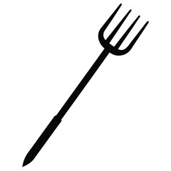 fork on white background