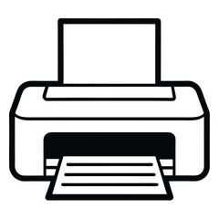 illustration of a printer