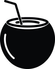vector illustration of a Coconut drink