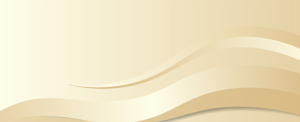 Elegant Beige Wave Background. modern semi gold background in Vector Illustration