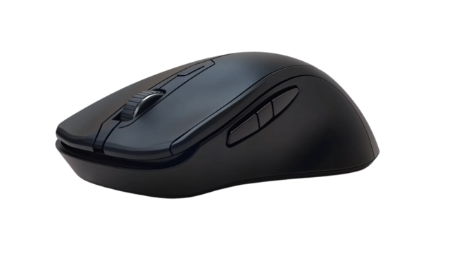 Professional Computer Mouse Isolated on Transparent Background for Graphic Design - Powered by Adobe