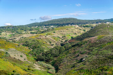 Obraz premium Panoramic view of Cabo da Roca with natural landforms, Portugal