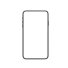 Smartphone Mockup with Blank Screen &ndash; Isolated Mobile Phone PNG Template