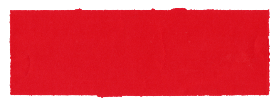 texture background rectangle old red paper torn on transparent background