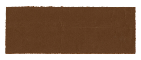 texture background rectangle old brown paper torn on transparent background