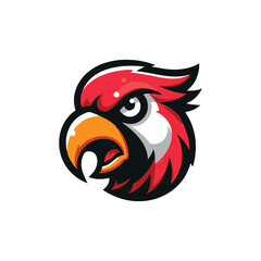 parrot logo vector illustration