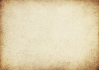 Obraz premium A textured background of aged, cream-colored paper with subtle brown tones and uneven edges