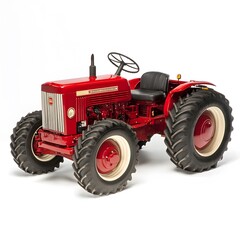 Obraz premium Vintage Red Tractor Model.