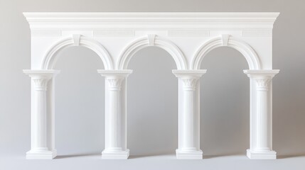 Obraz premium Classic White Archway Architectural Design