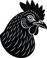 Chicken Head icon vector