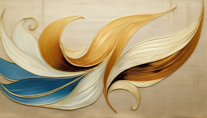 Dynamic abstract art exhibition art gallery wall decor indoor close-up creative expression